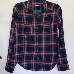 Hollister Plaid Flannel Shirt. Size S